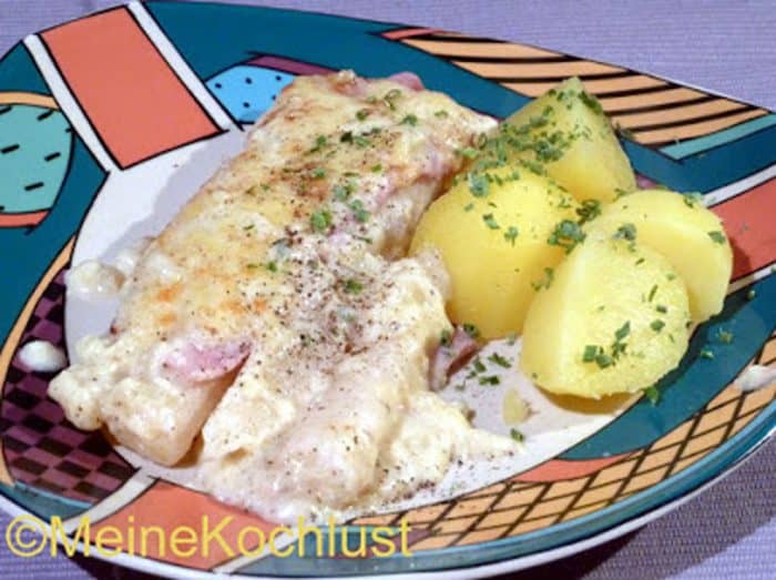 Schwarzwurzeln mit Käse überbacken