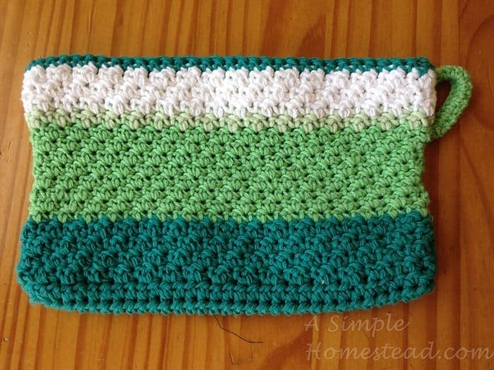 ASimpleHomestead.com - A5 bag seed stitch