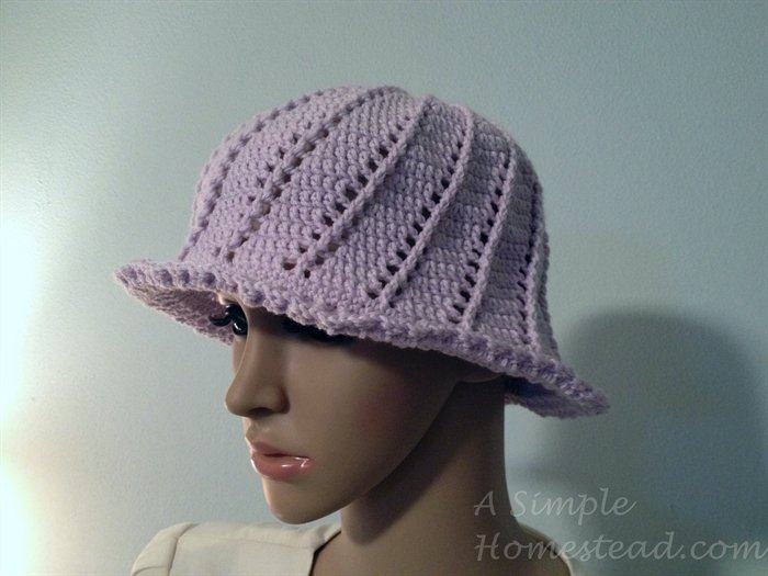 ASimpleHomestead.com - Russian Spiral Cloche hat