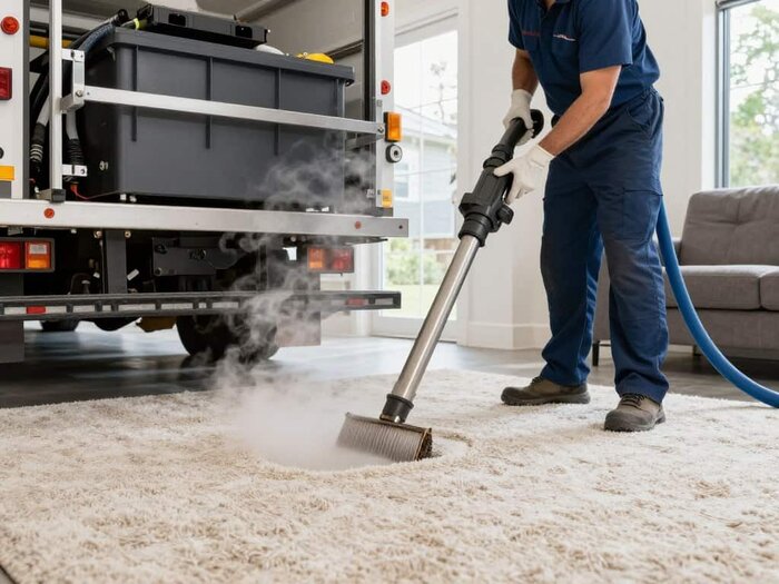Professional carpet cleaning service in Lake Geneva, WI for deep stain removal and fresh, clean carp.