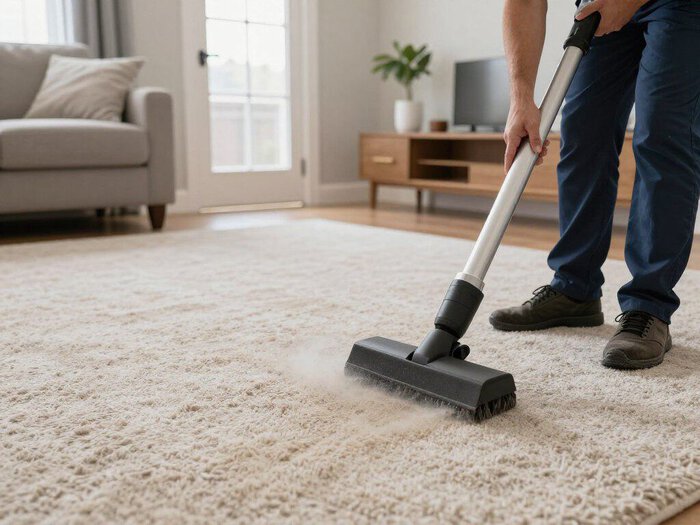 Professional carpet cleaning in Lake Geneva using advanced equipment for spotless results.
