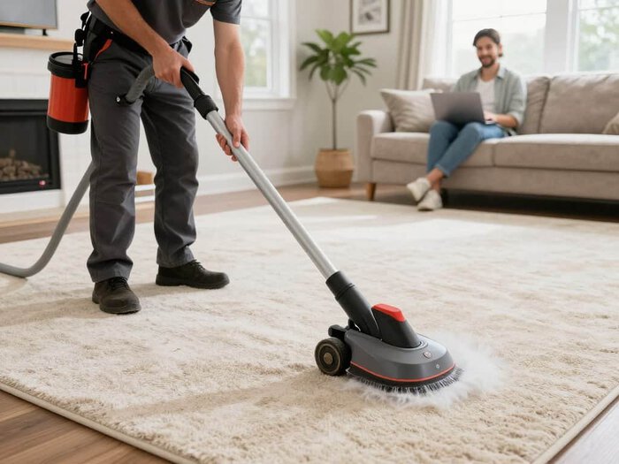 Expert carpet cleaning service in Lake Geneva for spotless, fresh carpets.