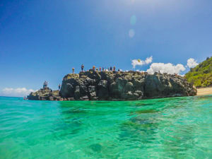 Waimea Bay rock