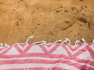 Red sand beach in Crete