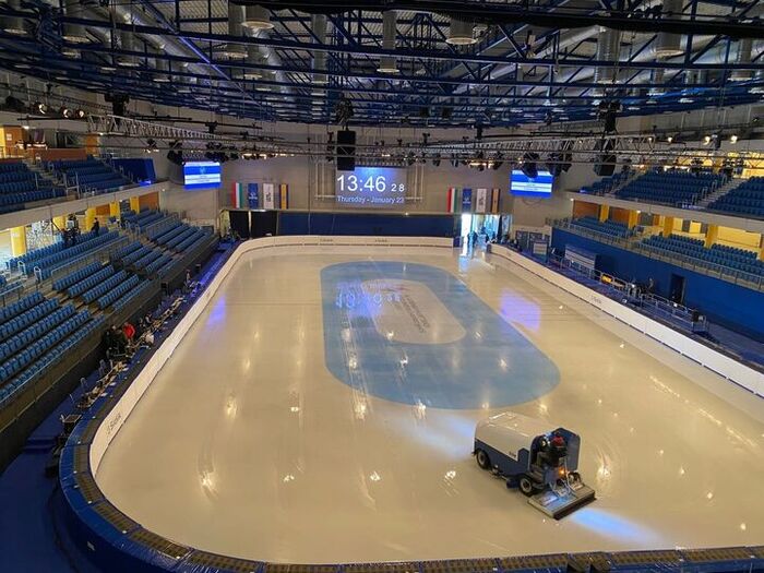 YUCHIP's P4.8 Rental LED Display For Hungary's Ice Hockey Stadium