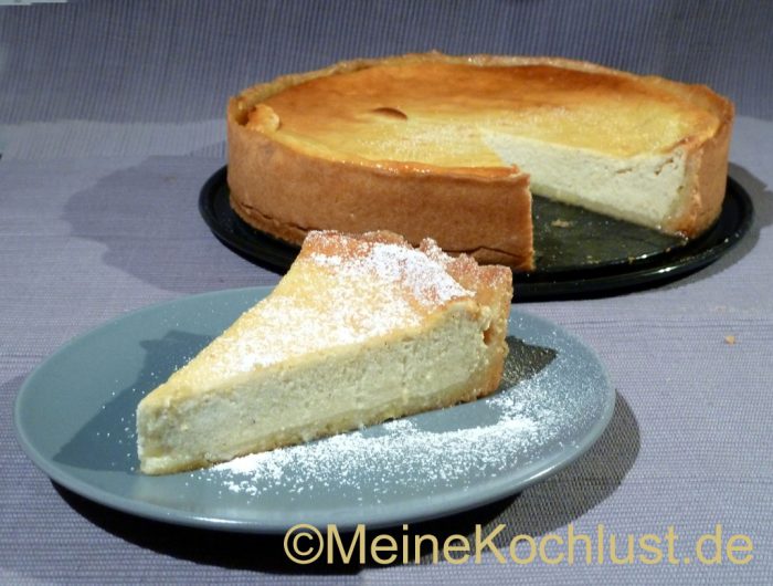 Käsekuchen mit Boden aus Mürbeteig - Meine Kochlust - Meine Rezepte