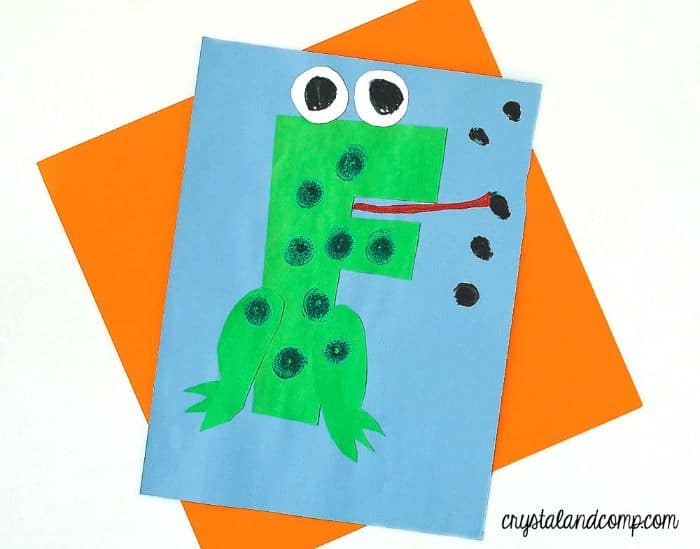 f is for frog craft