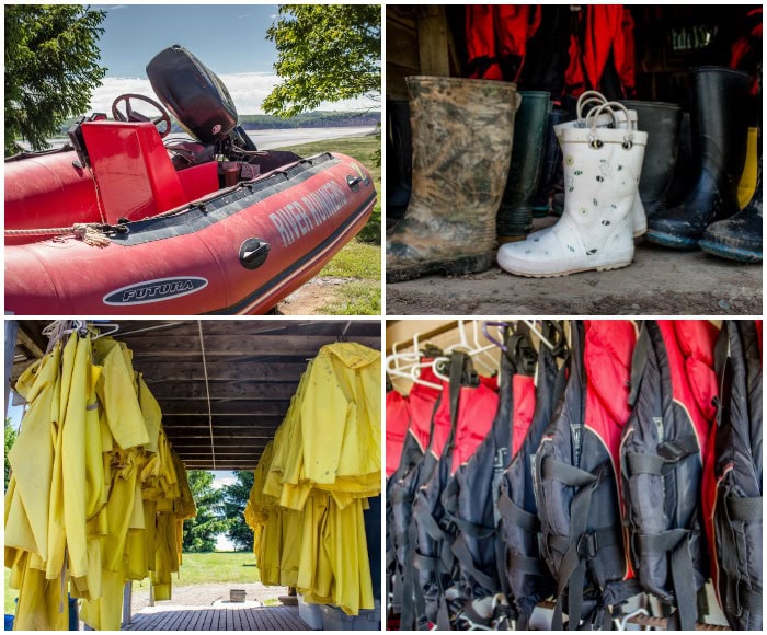 Tidal bore rafting in Nova Scotia, Canada