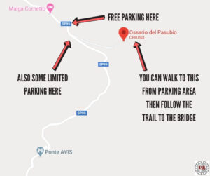 Ponte Avis hiking trail