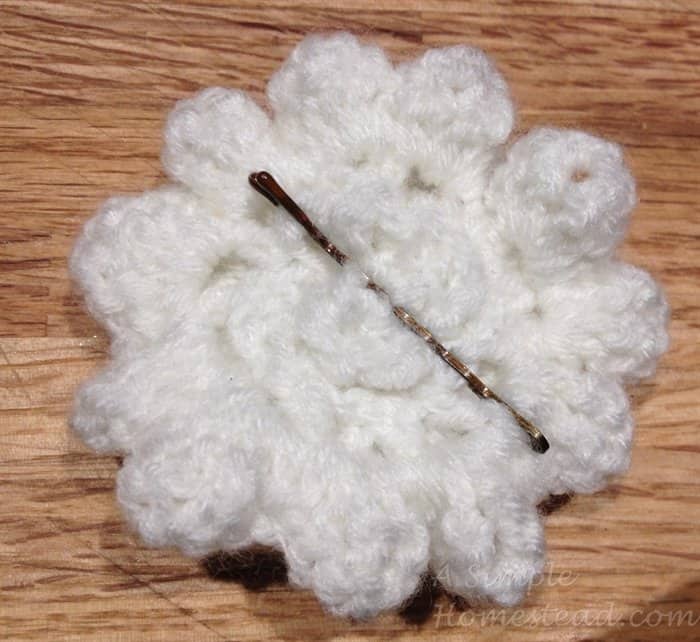 ASimpleHomestead.com - flower with bobby pin