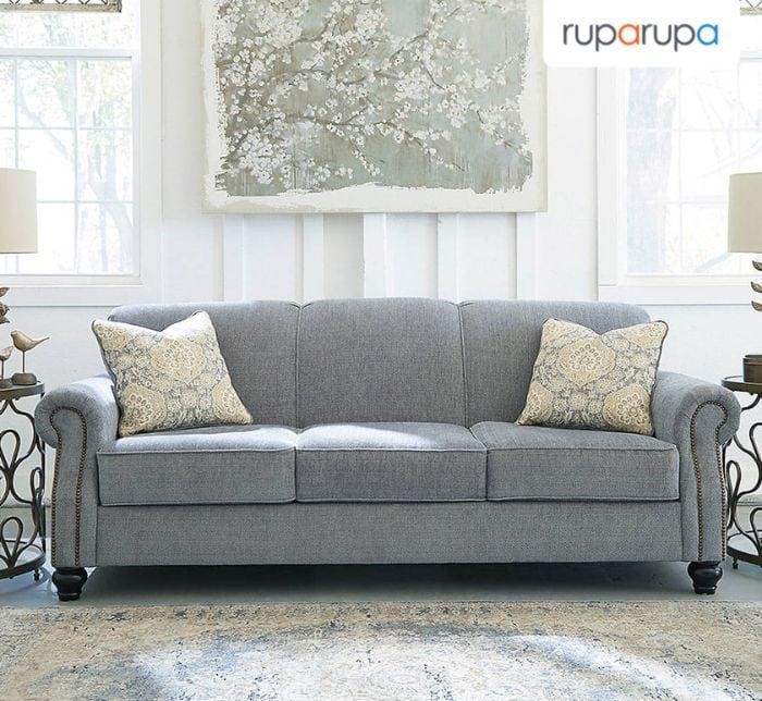 sofa model biru pastel modern