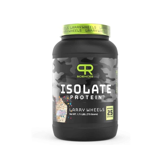 ⁦PR LARRY WHEELS Isolate Protein Powder فانيلا كونفيتي 775 جم | 25 حصة⁩ - الصورة ⁦1⁩