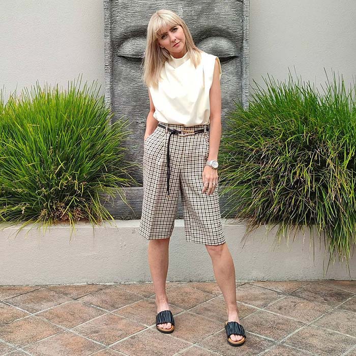 flattering shorts for apple shape