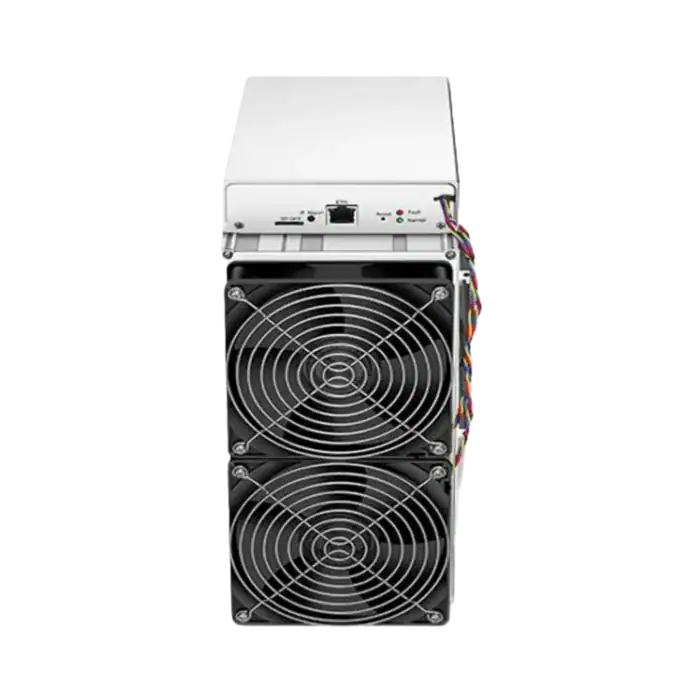 Bitmain Antminer Z15 Front View with Dual Cooling Fans and Heat Sink