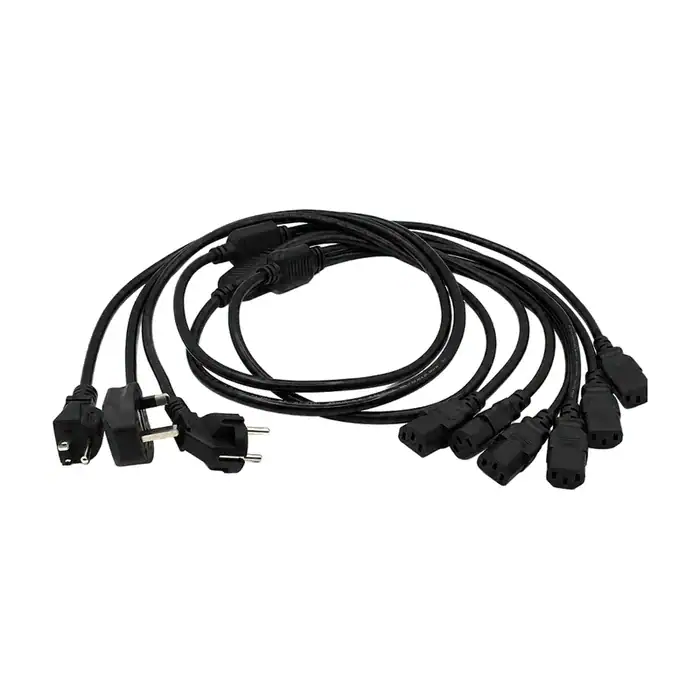 C13 16A to Dual 10A Antminer Power Cord – EU, UK or US Plug package contents