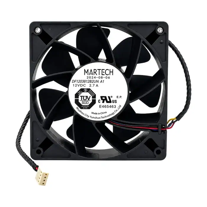 Original MARTECH 120mm 6000RPM 12V PWM Miner Cooling Fan for Antminer MARTECH DF1203812B2UN A1 120mm miner cooling fan for Antminer