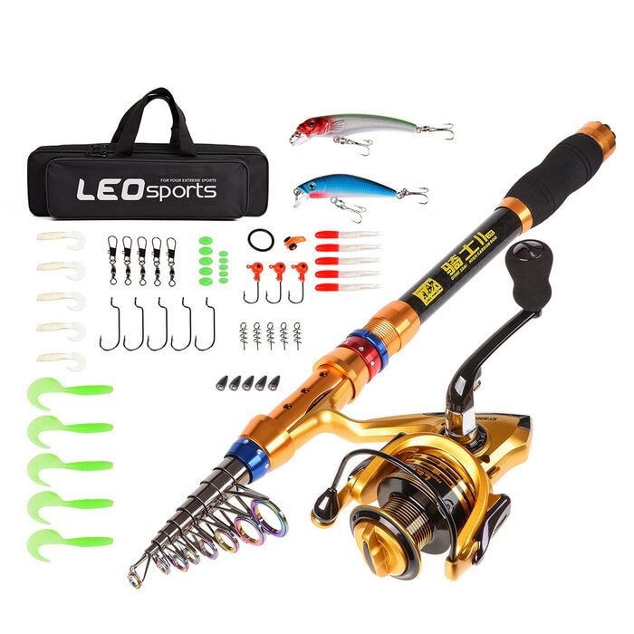 Telescopic Fishing Rod Combo: Trusted 6-Piece Kit telescopic fishing rod combo