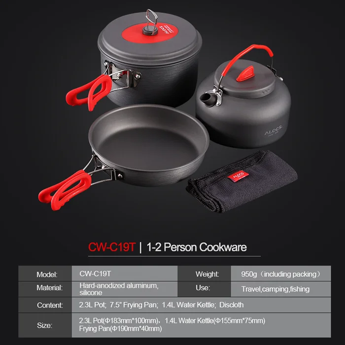 portable camping cookware set