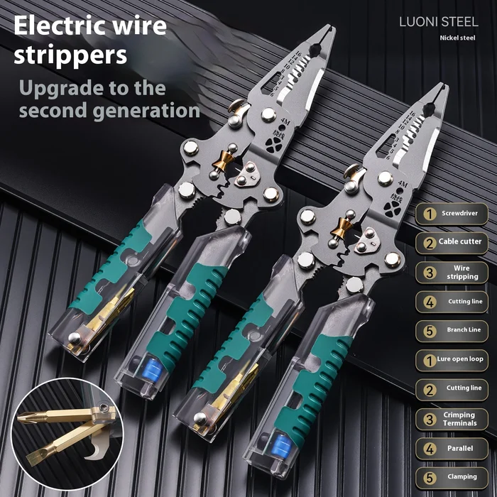 Thickened electric wire stripper