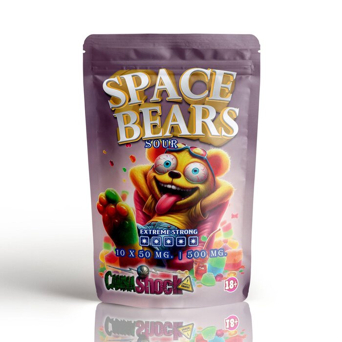 Space Gummies – Bears SOUR  500mg/10 gummy’s. - Image 1