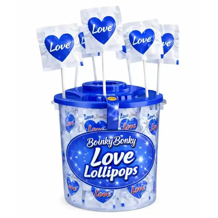 Love Lollipops – Blueberry 100pce jar - Image 1