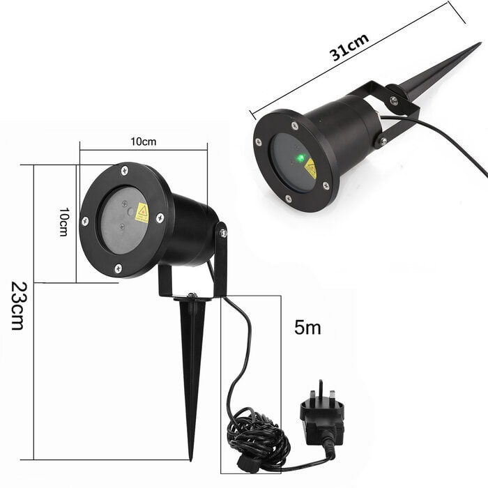 Tuin LED spot Kerst aluminium behuizing. Licht kleur