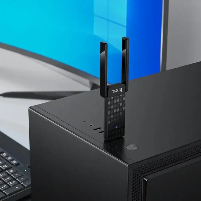 ⁦HI34 - כרטיס רשת WiFi 6 חיצוני עם 2 אנטנות USB⁩ – תמונה ⁦6⁩