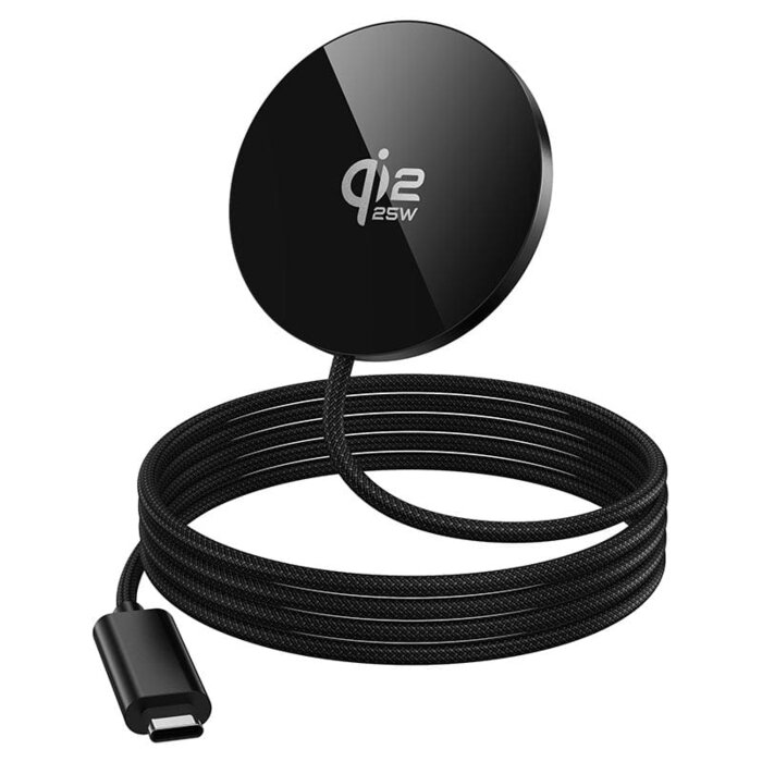 ⁦CW63 PRO  - מטען אלחוטי מגנטי מהיר 25W בתקן Qi2⁩ – תמונה ⁦2⁩
