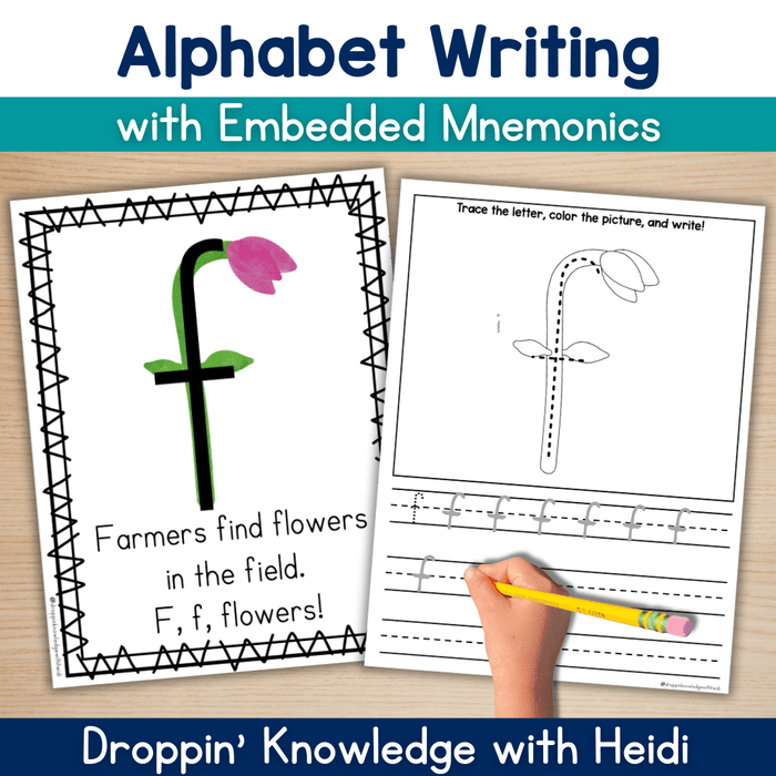 Alphabet Handwriting Pack with Embedded Mnemonics