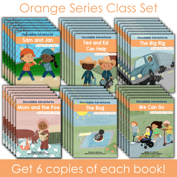 Decodable Adventure Series - Orange Class Set - CVC Words