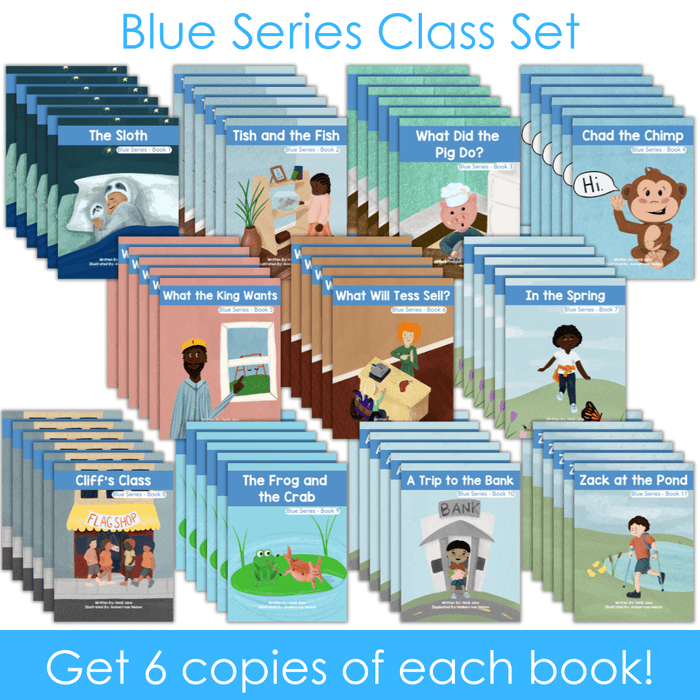 Decodable Adventure Series - Blue Class Set - Blends & Digraphs