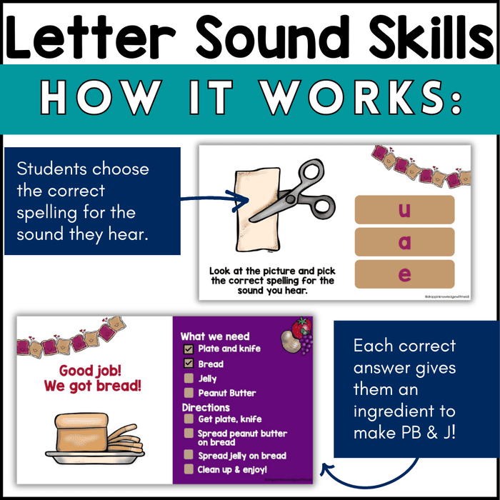 Letter Sound Skills - Practice Spelling Short Vowels - Self-Checking Google Slides - Image 3