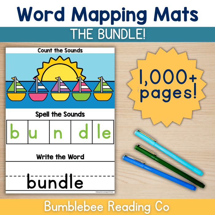 Mapping Mats - Fun Twist on Sound Boxes (BOTTOMLESS BUNDLE) Orthographic Mapping