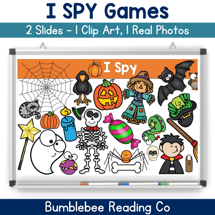 I SPY Phonemic Awareness HALLOWEEN - Beginning Sounds Syllables Rhyming - Image 3