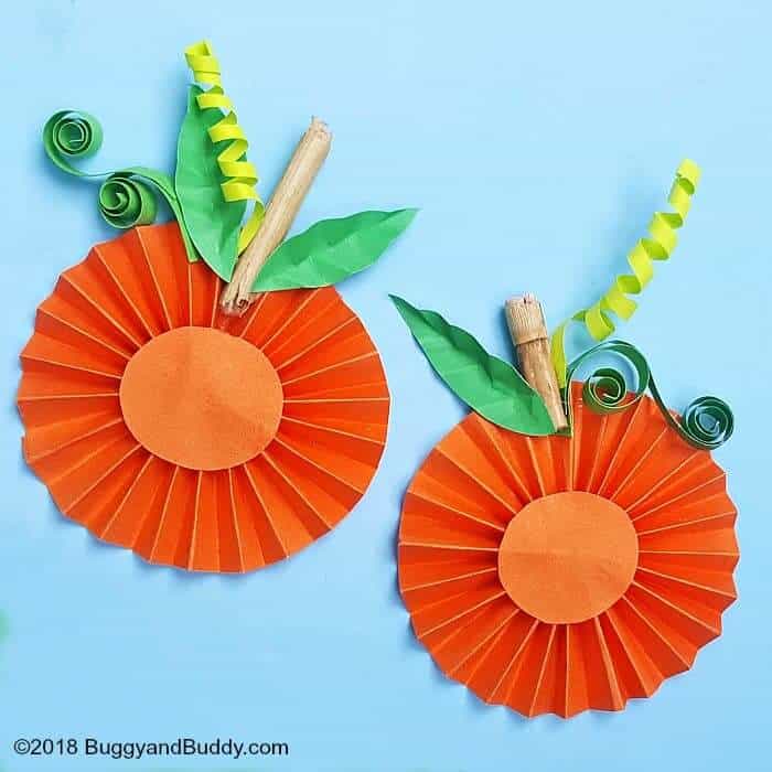 pumpkin crafts for kindergarten