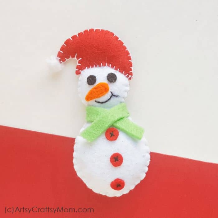 felt snowman