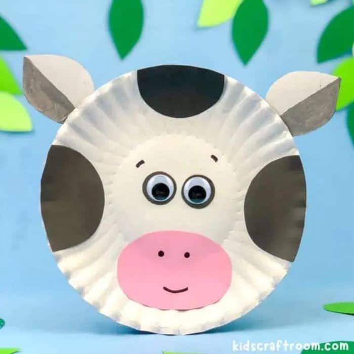 cow paper plate craft