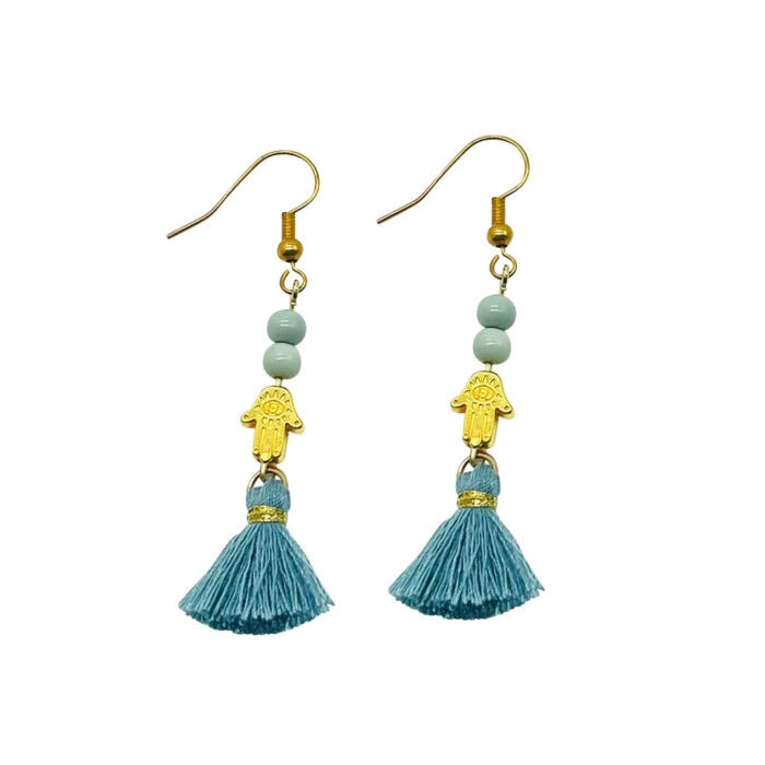 Earrings hippie hamsa