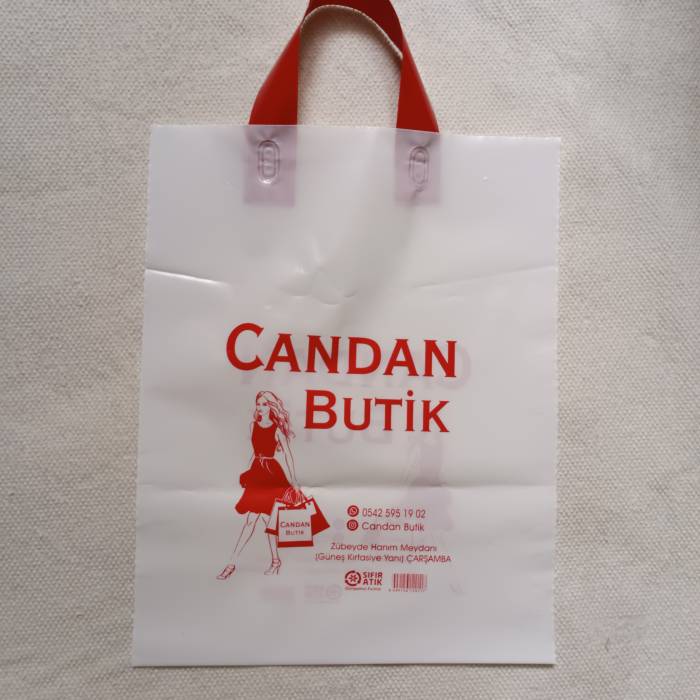 Özel Baskılı Saplı ve El Geçme Mağaza Poşeti