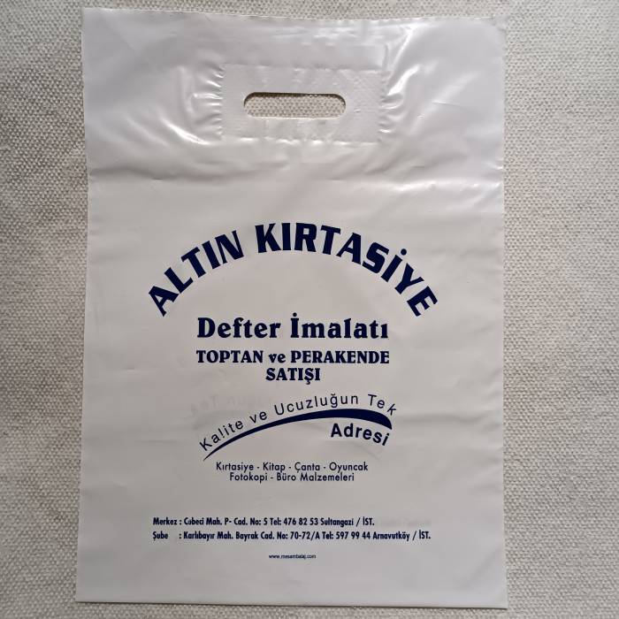 Özel Baskılı Saplı ve El Geçme Mağaza Poşeti