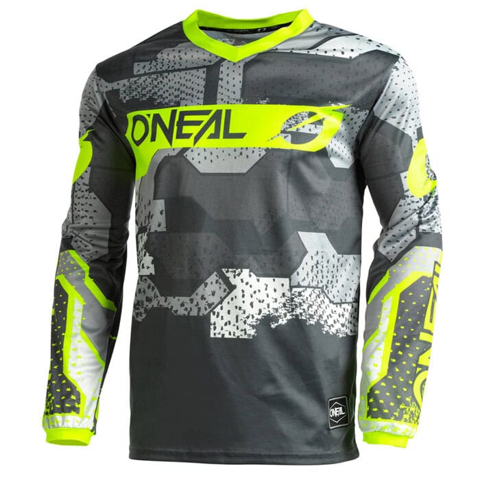 Jersey Element Camo, Gris/Amarillo