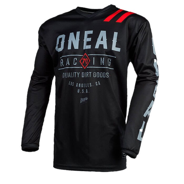 Jersey Element Threat Dirt, Negro/Gris