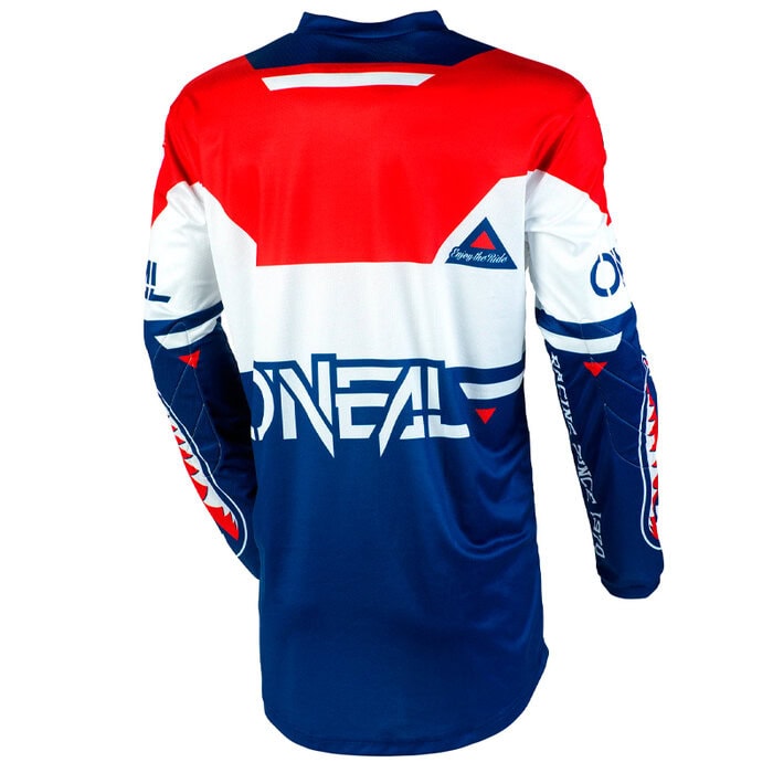 Jersey Element Warhawk Youth, Azul/Rojo - Imagen 2