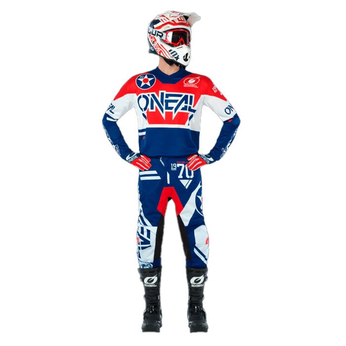 Jersey Element Warhawk Youth, Azul/Rojo - Imagen 3