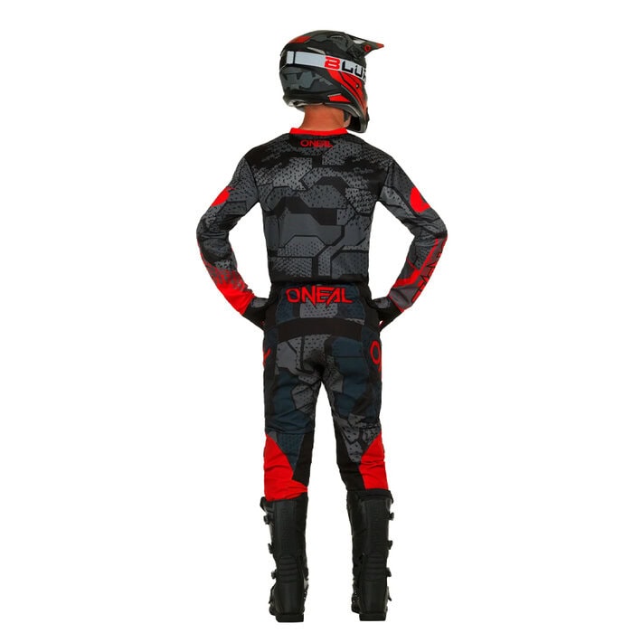Jersey Element Camo V.22, Negro/Gris/Rojo - Imagen 4