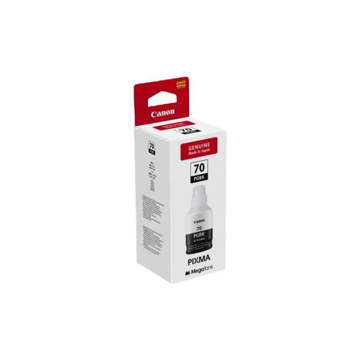Canon 70 Original Black Ink Bottle (GI-70BK) – 170ml | Print Legend