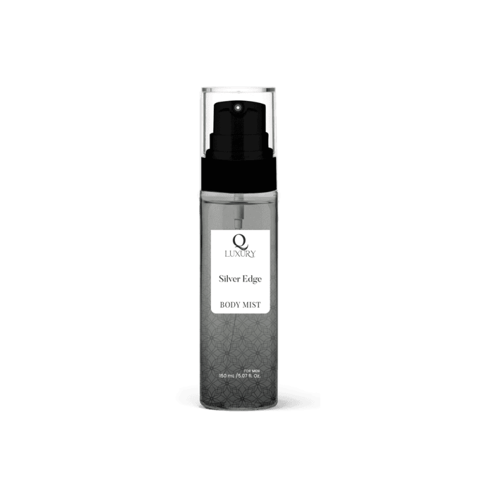QLuxury Silver Edge Body Mist for Men 150ml - Long-lasting sharp and sophisticated premium body mist for men