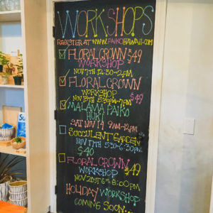 flower crown making on Oahu