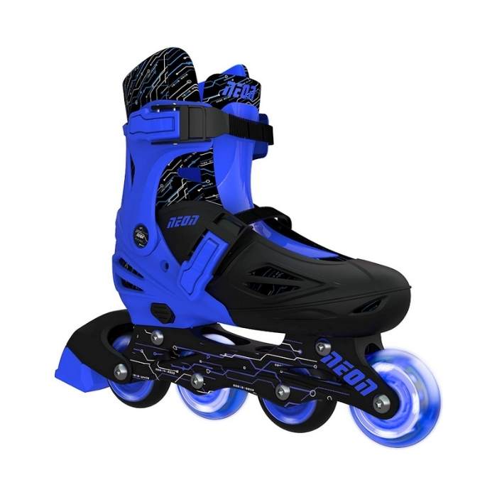 Neon Size 34-37 Roller Skates for Kids - Blue