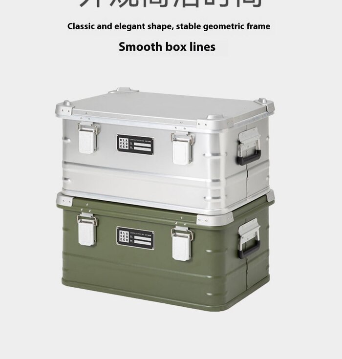 Aluminum Storage Box: Tough 58L Camping Gear Container - Image 6